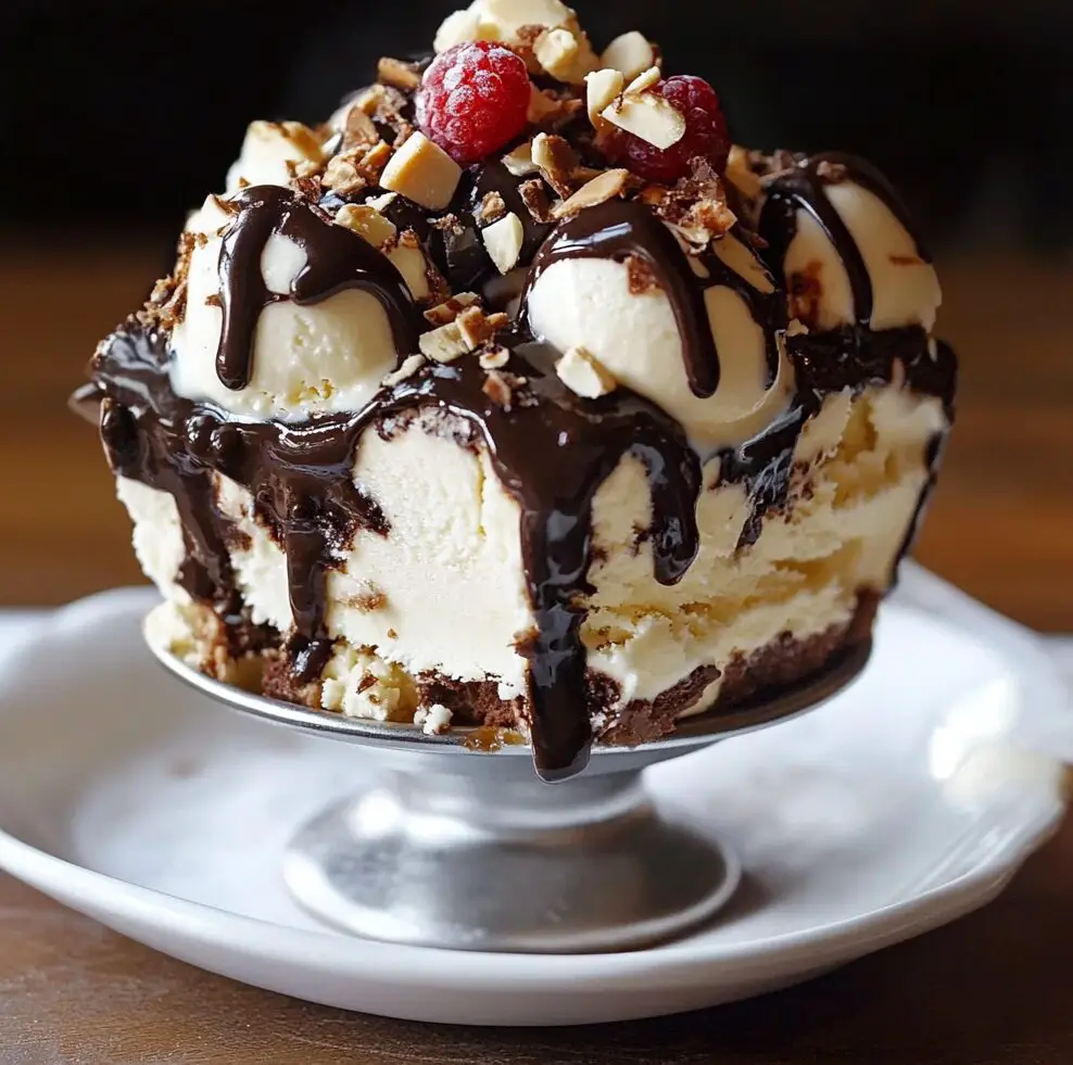 Hot Fudge Ice Cream Bar Dessert