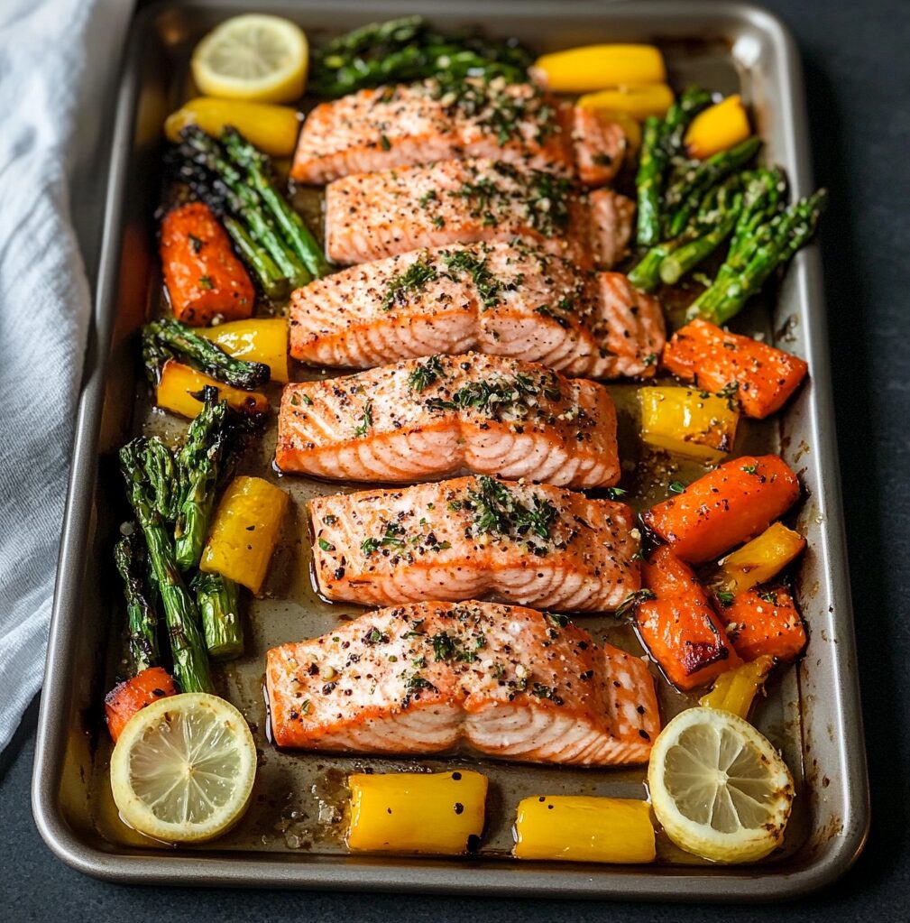 Sheet Pan Salmon Dinner