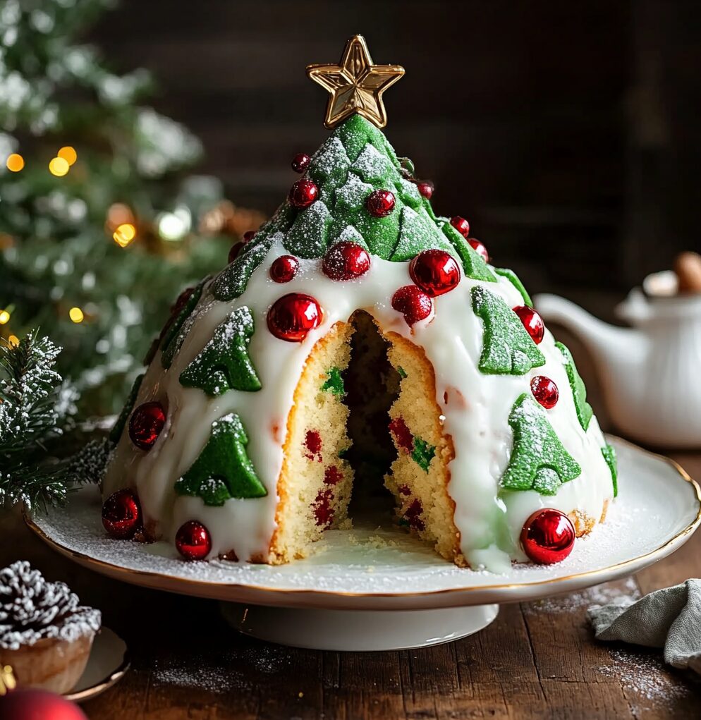 Hidden Christmas Tree Bundt Cake