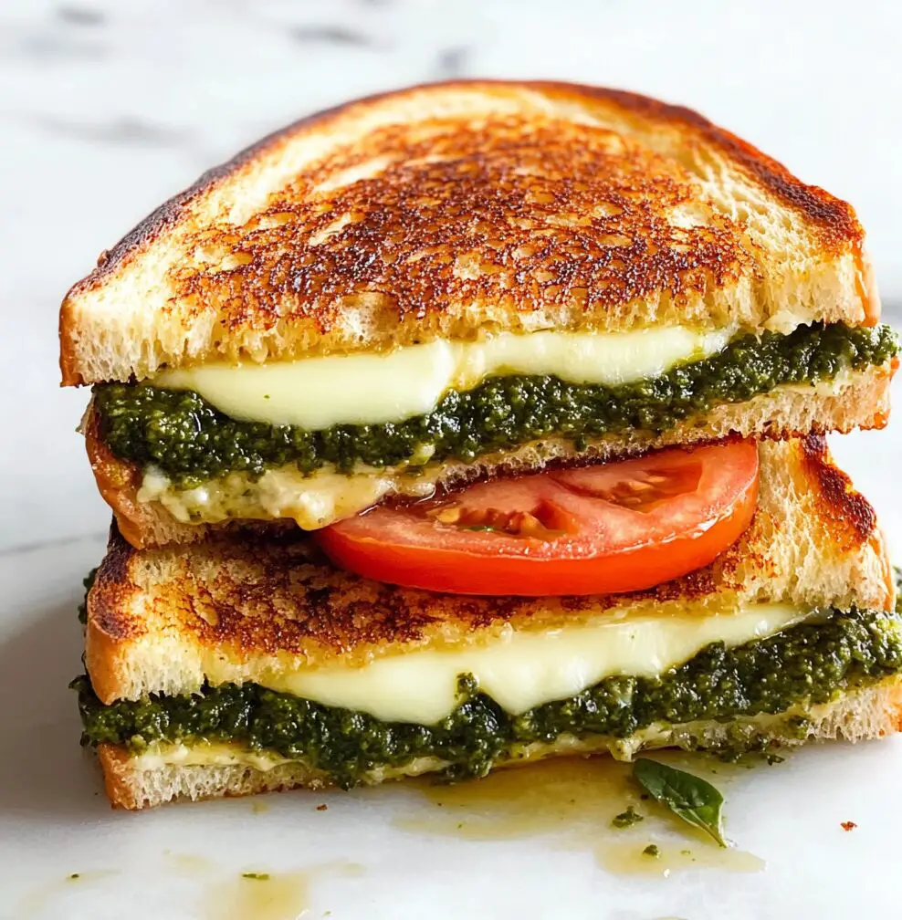 Pesto Grilled Cheese Sandwich