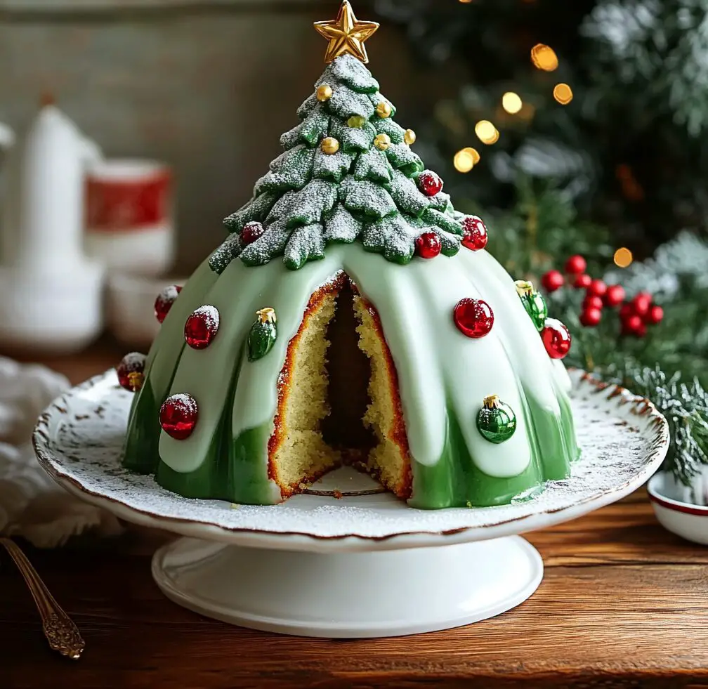 Hidden Christmas Tree Bundt Cake