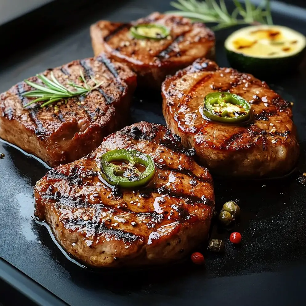 Grilled Pork Steaks