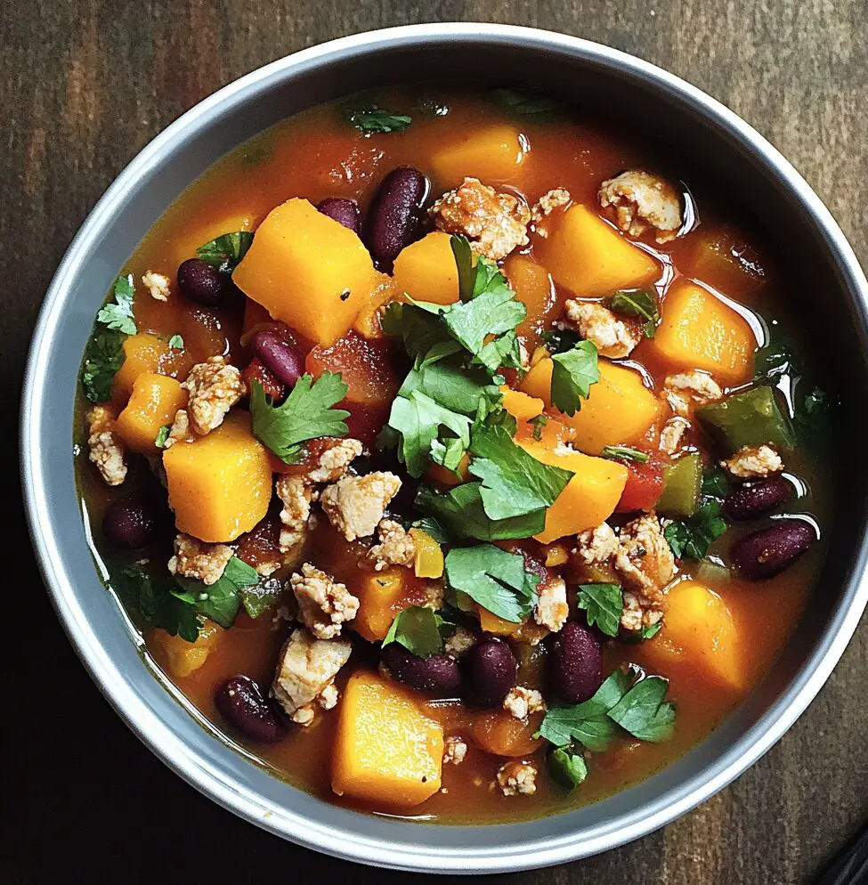 Butternut Squash and Turkey Chili