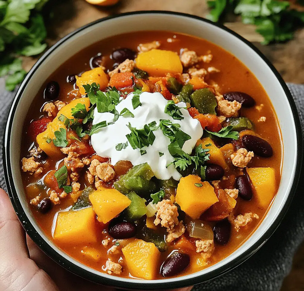 Butternut Squash and Turkey Chili