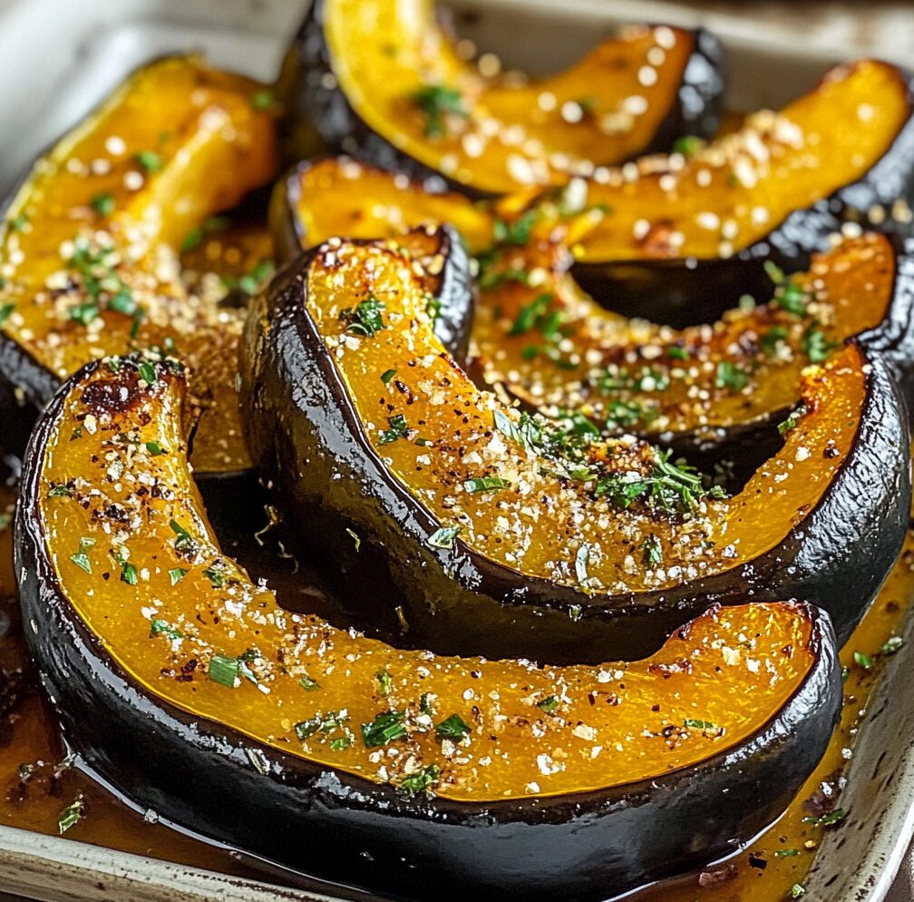 Honey Glazed Roasted Acorn Squash