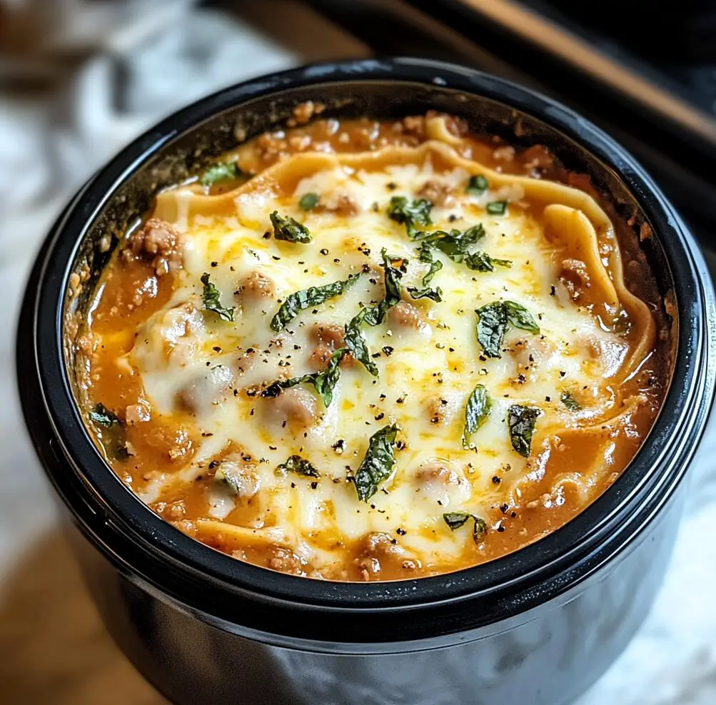 Crockpot Lasagna Soup