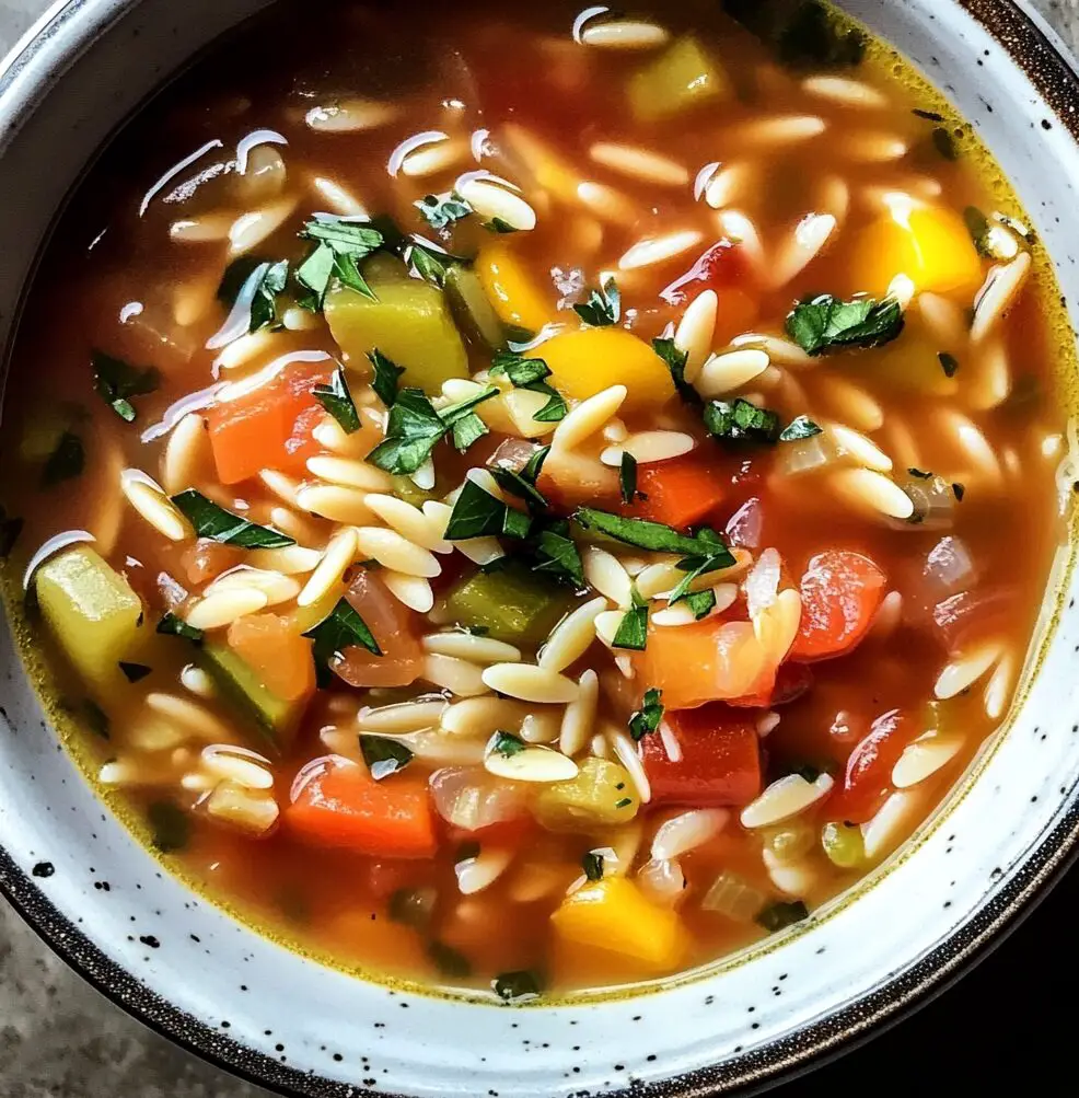 Vegetable Orzo Soup
