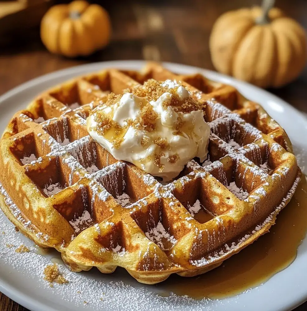 Pumpkin Spice Waffles