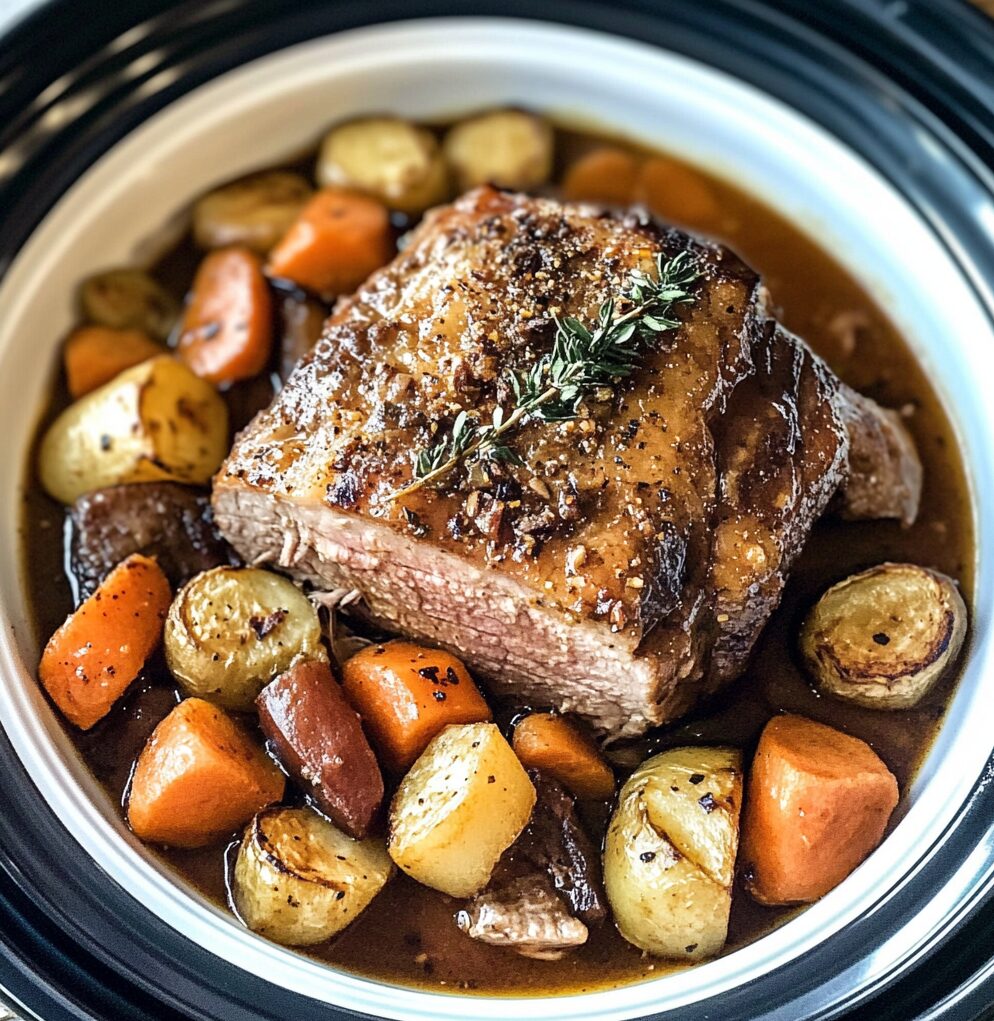 Slow Cooker Pork Roast with Vegetables