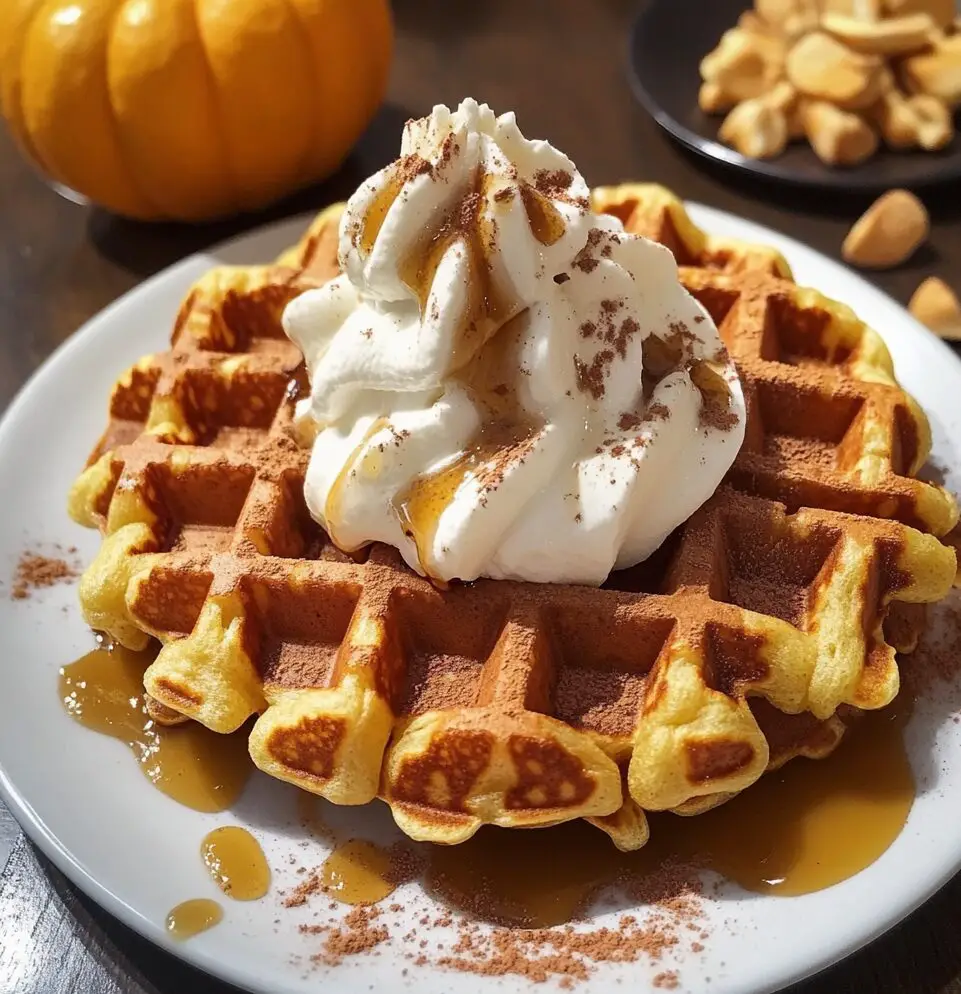 Pumpkin Spice Waffles