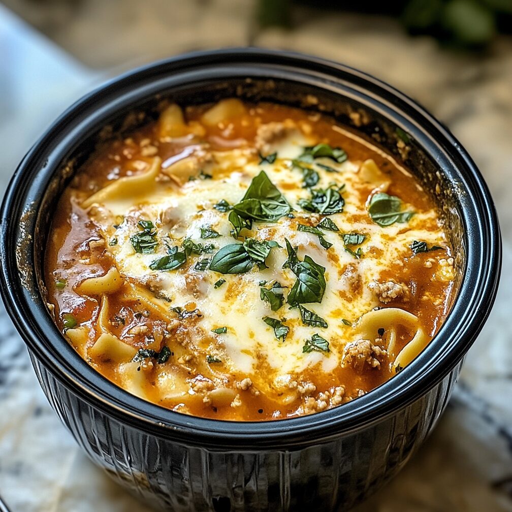 Crockpot Lasagna Soup