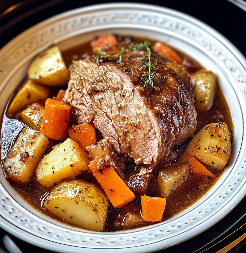 Slow Cooker Pork Roast with Vegetables