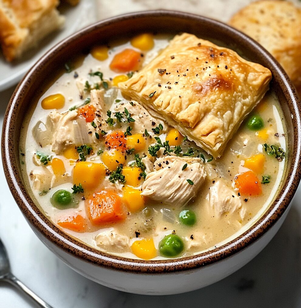 Slow Cooker Chicken Pot Pie Soup
