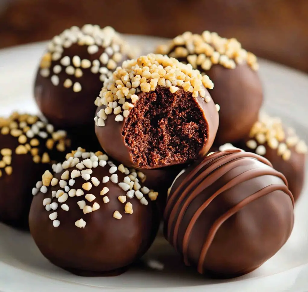 No-Bake Brownie Truffles