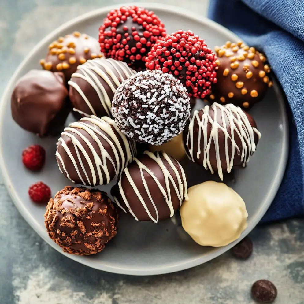 No-Bake Brownie Truffles