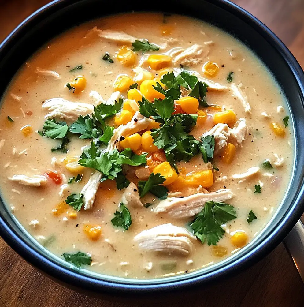 Creamy Crockpot White Chicken Chili