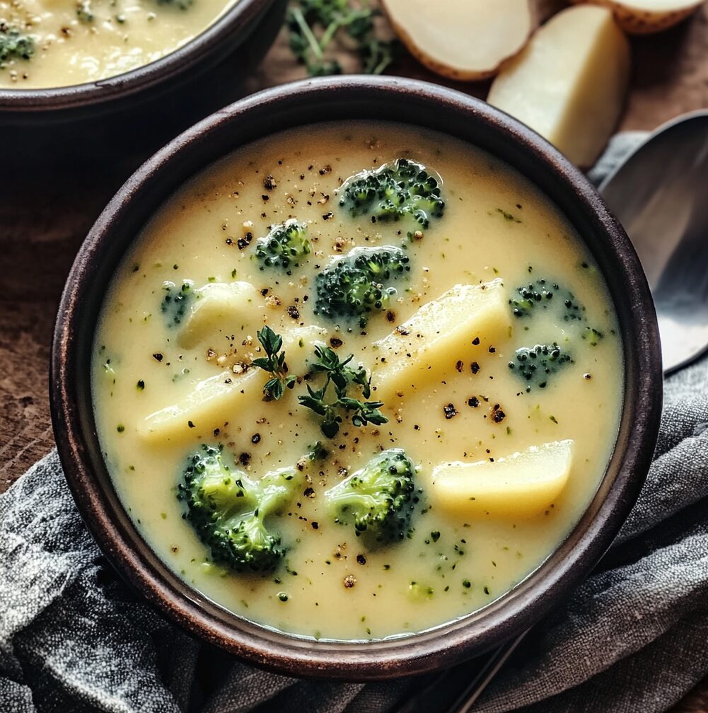 Creamy Potato Broccoli Cheddar Soup