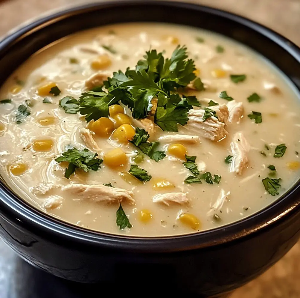 Creamy Crockpot White Chicken Chili