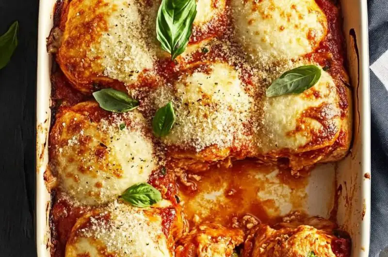 Chicken Parmesan Slider Bake