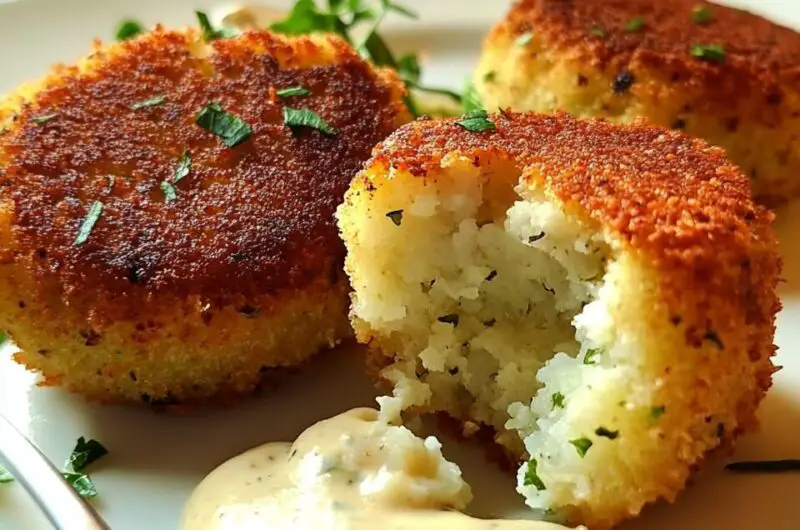 Irish Cod Fish Cakes with Homemade Tartar Sauce