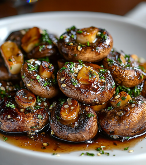 Steakhouse Garlic Butter Mushrooms
