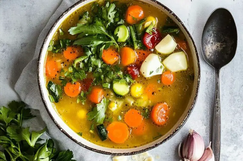 Hearty Vegetable Soup Without Tomatoes
