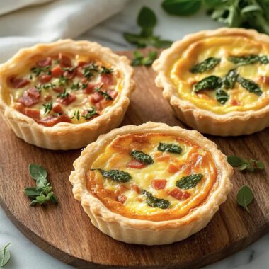 Bite-Sized Savory Mini Quiches Delight