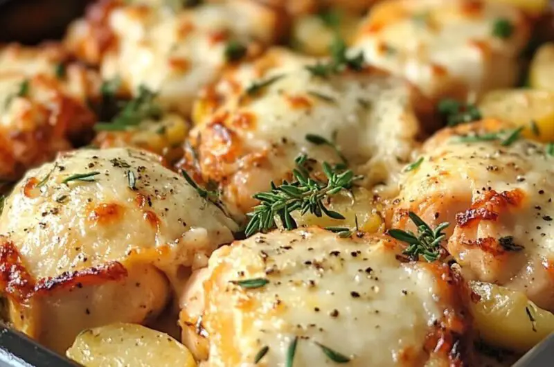 Creamy Garlic Chicken Bake