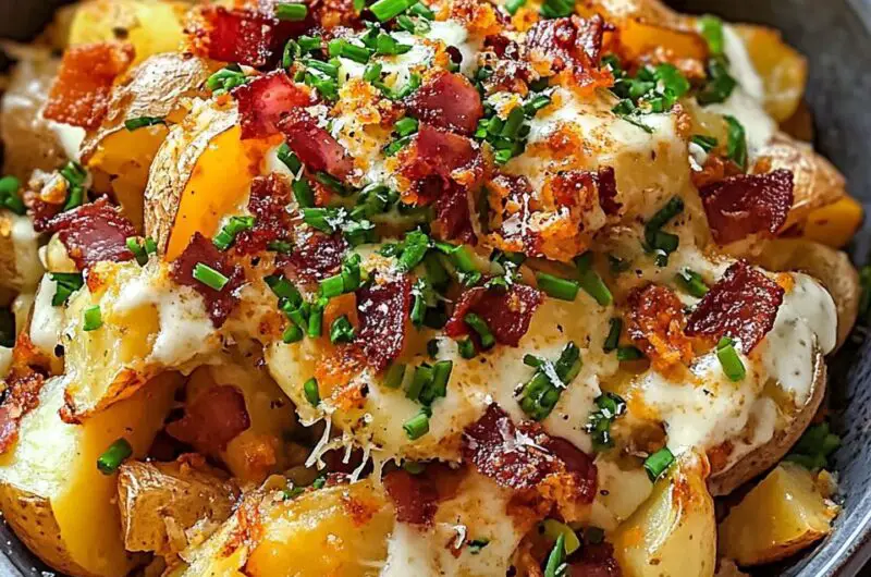 Crockpot Loaded Potatoes