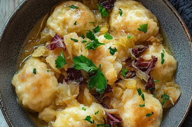 German Cabbage and Dumplings