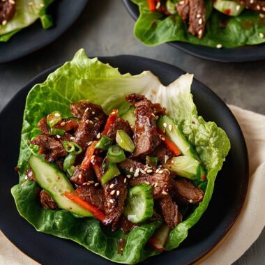 Korean Beef Lettuce Wraps