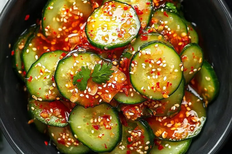 Korean Gochujang Cucumber Salad