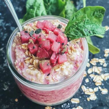 Rhubarb Overnight Oats