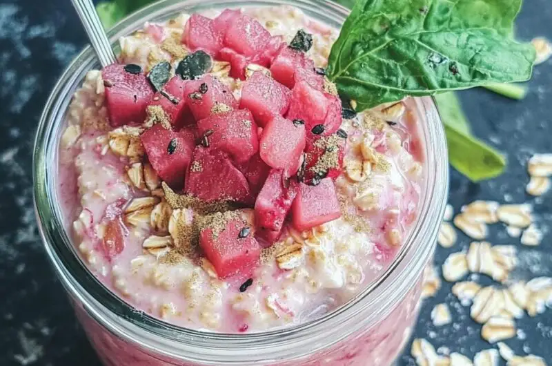 Rhubarb Overnight Oats