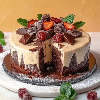 Brownie Ice Cream Cake