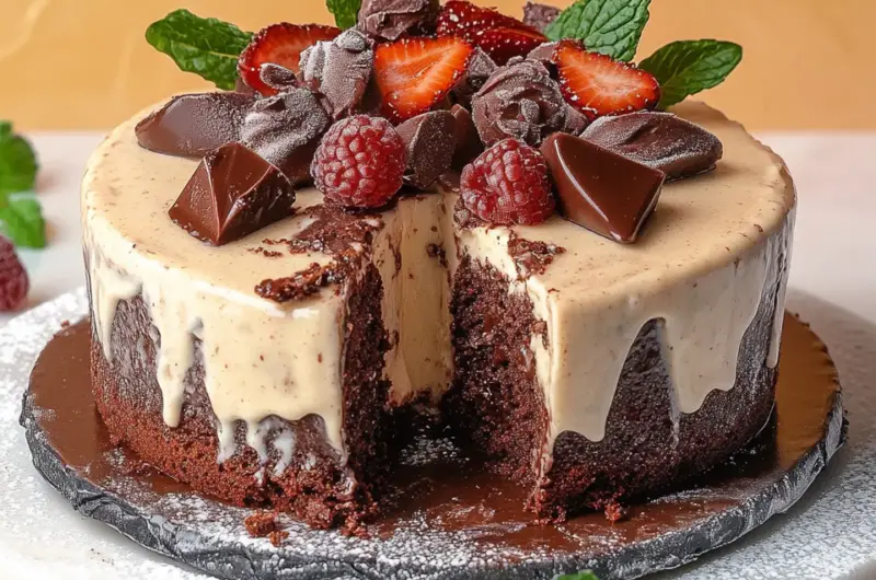 Brownie Ice Cream Cake