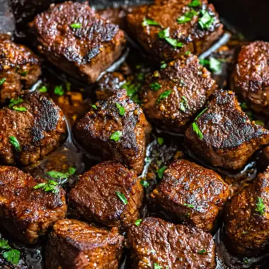 Cajun Garlic Butter Steak Bites