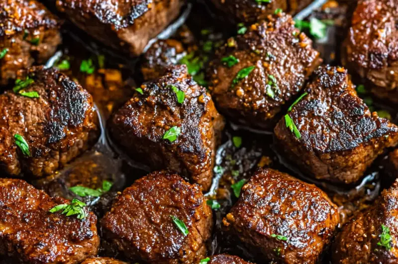 Cajun Garlic Butter Steak Bites