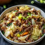 Chinese Ground Beef and Cabbage Stir Fry