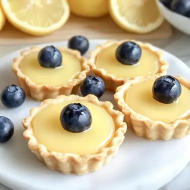 Mini Lemon Blueberry Tarts