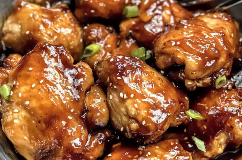 Sweet and Spicy Glazed Chicken Thighs