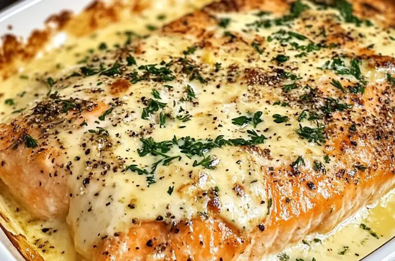 Baked Boursin Salmon