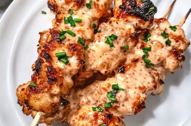Bang Bang Chicken Skewers