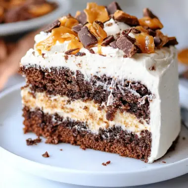 Butterfinger Bomb Cake