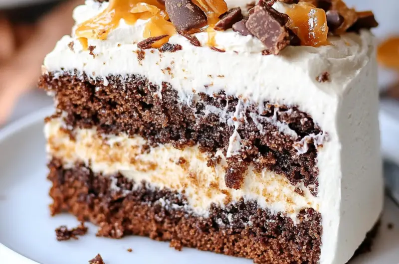 Butterfinger Bomb Cake