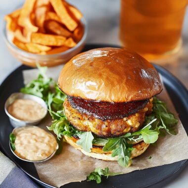 Cauliflower Sweet Potato Burgers