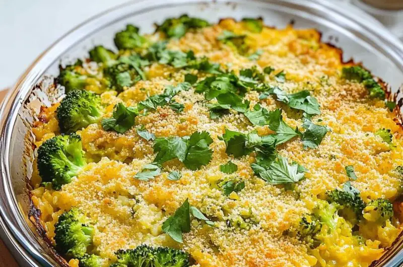 Cheesy Broccoli Rice Casserole
