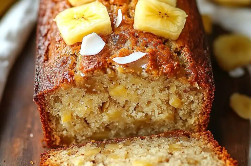 Coconut Pineapple Banana Bread