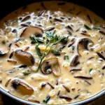 Creamy Wild Rice and Mushroom Soup