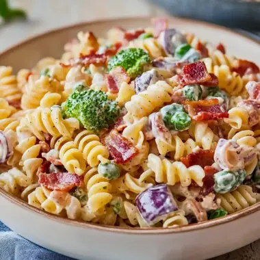 Creamy Bacon Ranch Pasta Salad